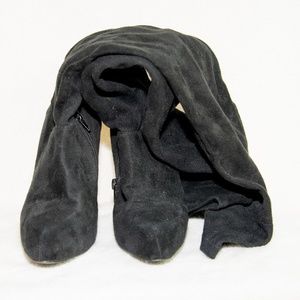 Black Knee High, High Heeled Boots
